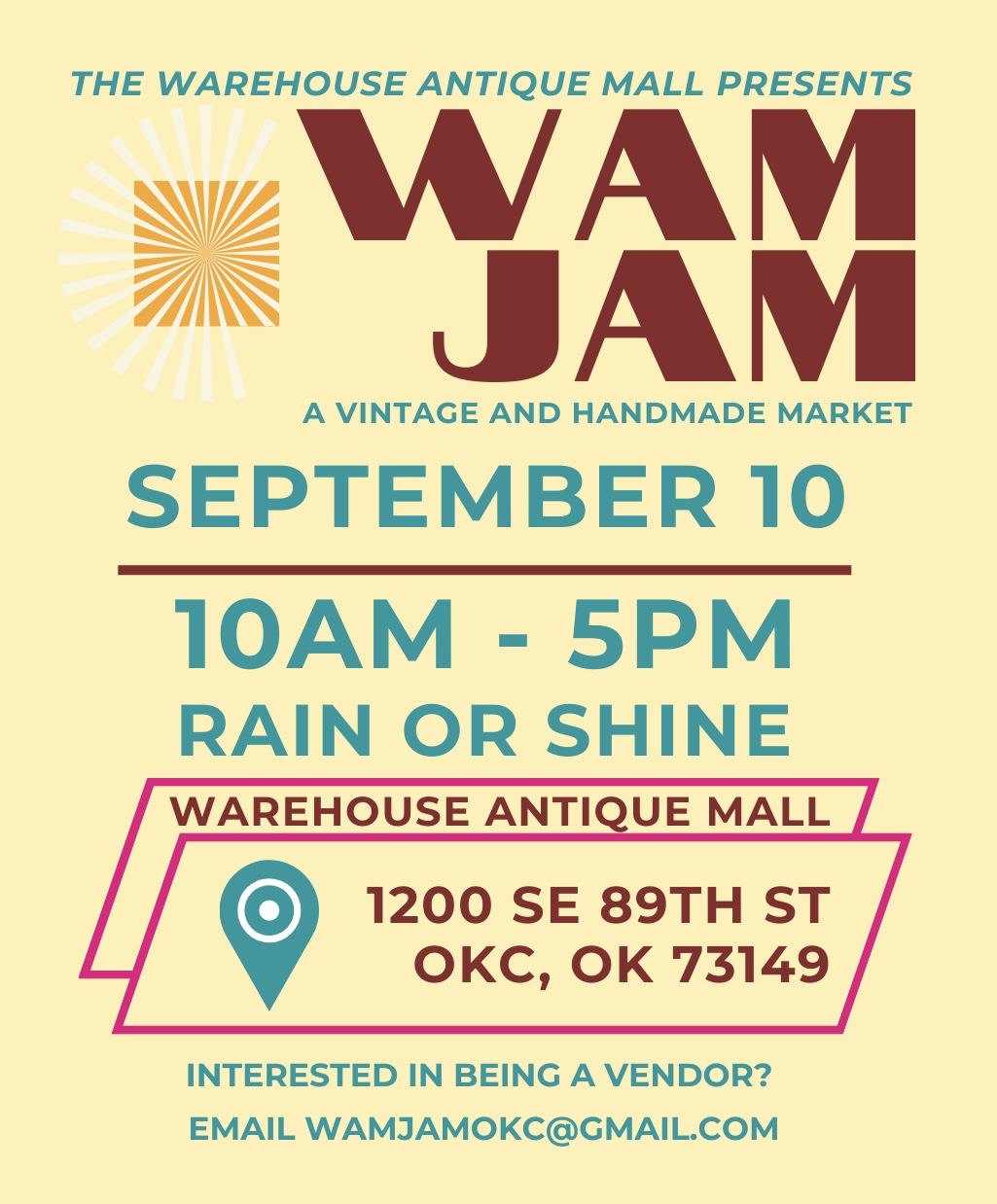 WAM JAM Vintage & Handmade Outdoor Market MetroFamily Magazine
